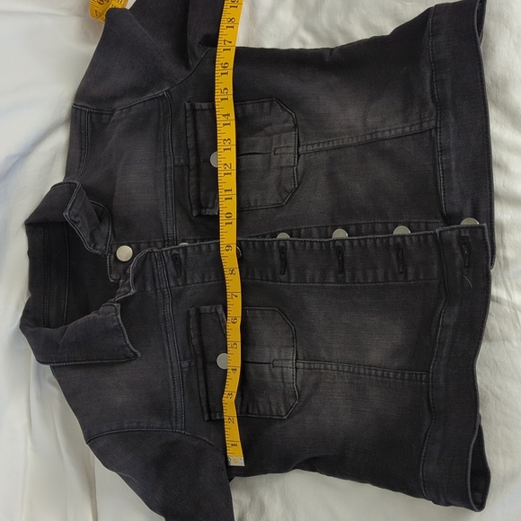 KUT from the Kloth Amelia Denim Jacket Black Wash Size M - Picture 5 of 8